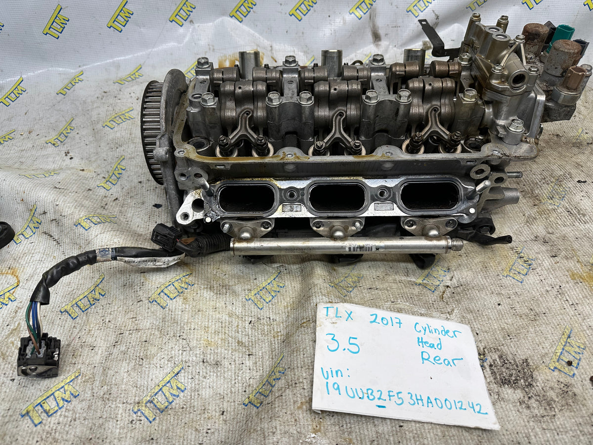 2017 Acura TLX Rear Cylinder Head 3.5 Engine 116k Miles Good Cams OEM