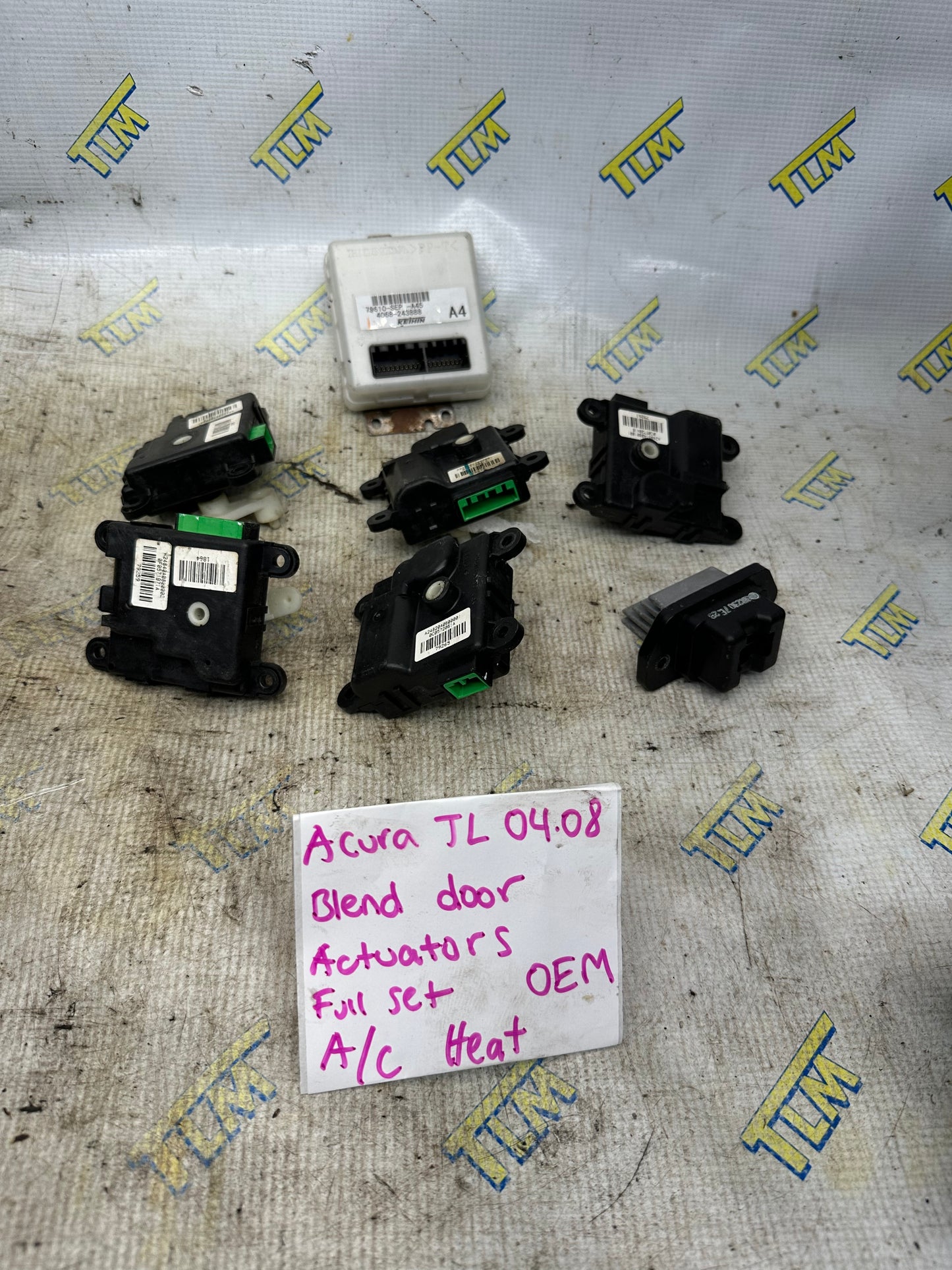 04-08 Acura TL HVAC Actuators Blend Door Heater Air Set 2004 2005 2006 2007 OEM