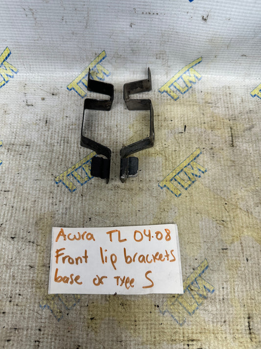04-08 Acura TL FRONT Bumper Lip Brackets Metal TYPE S or base 05 06 07 OEM
