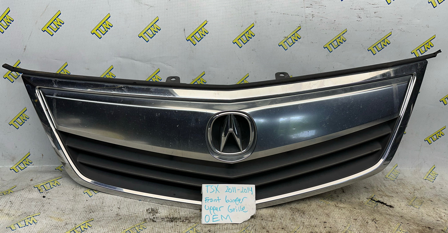 2011-2014 *ONLY* Acura TSX Grill Front Bumper Center Upper Grille 2012 2013 OEM