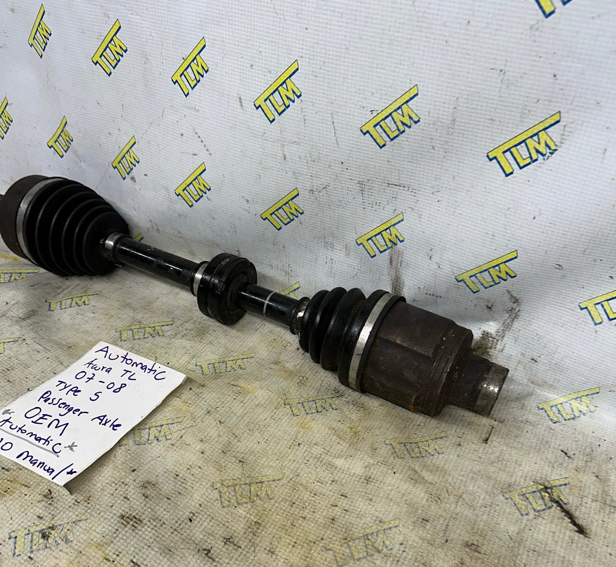 07 08 Acura TL TYPE S automatic Front Axle PASSENGER RIGHT 3.5 Shaft 2007 2008 OEM