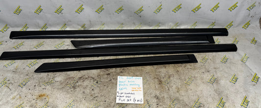 09-14 Acura TL Door Trim Plastic Molding NH782MX 2010 2011 2012 2013 Set OEM
