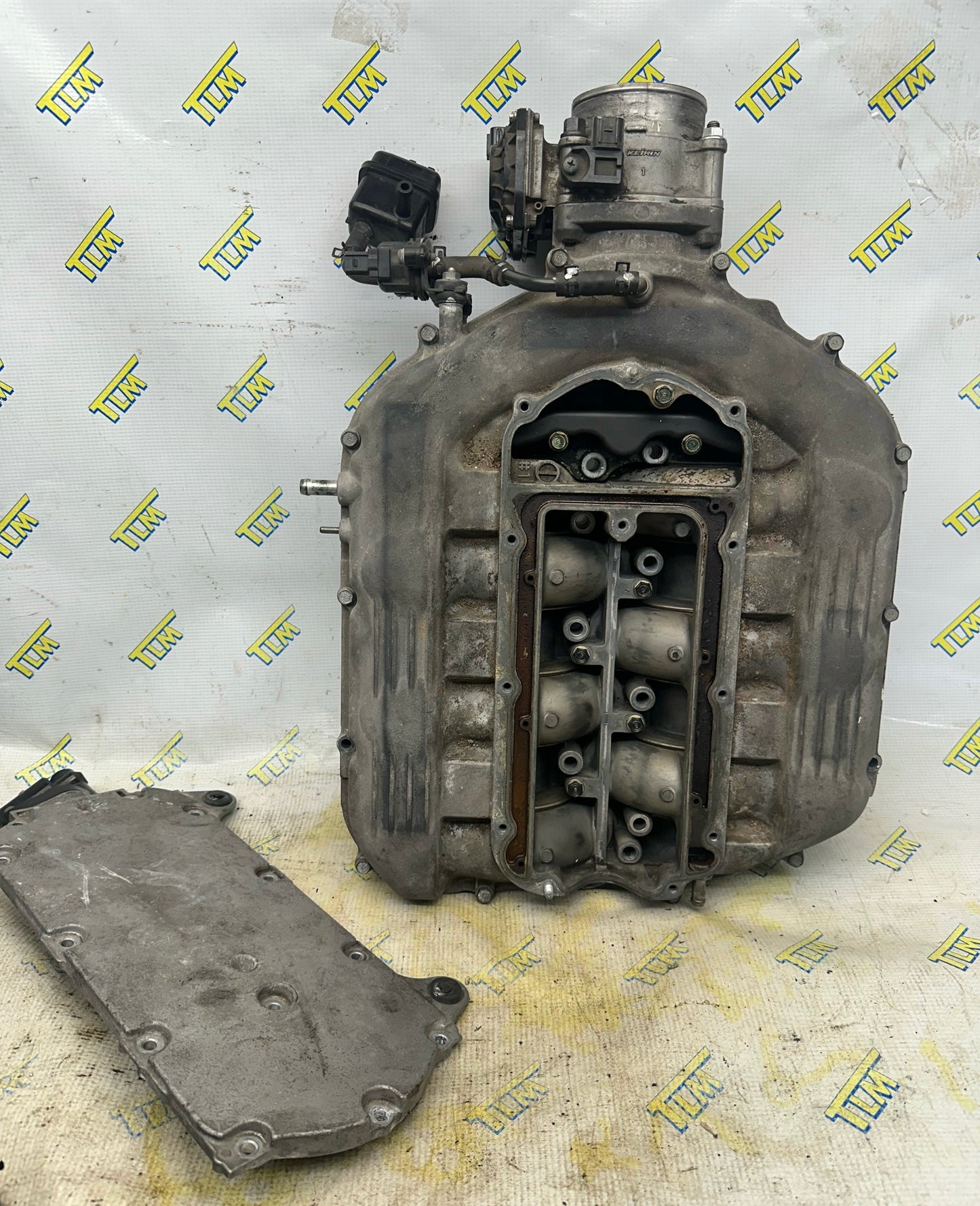 09-12 Acura RL Intake Manifold 3.7 SH-AWD Engine 80mm Cover Plate 2010 2011 2012 OEM