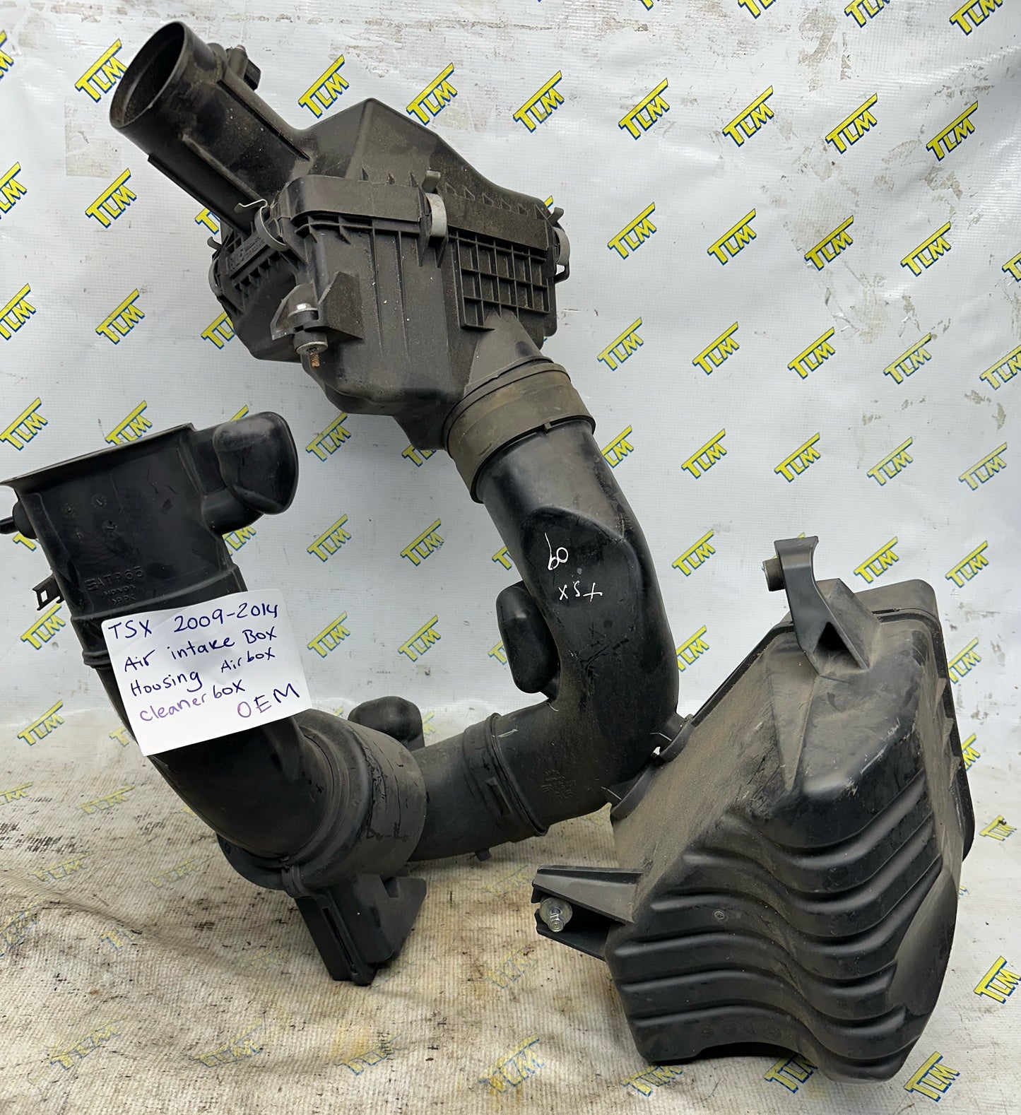 09-14 Acura TSX Engine Air Intake Cleaner Filter Box Housing Hoses 2010 2011 2012 2013 OEM