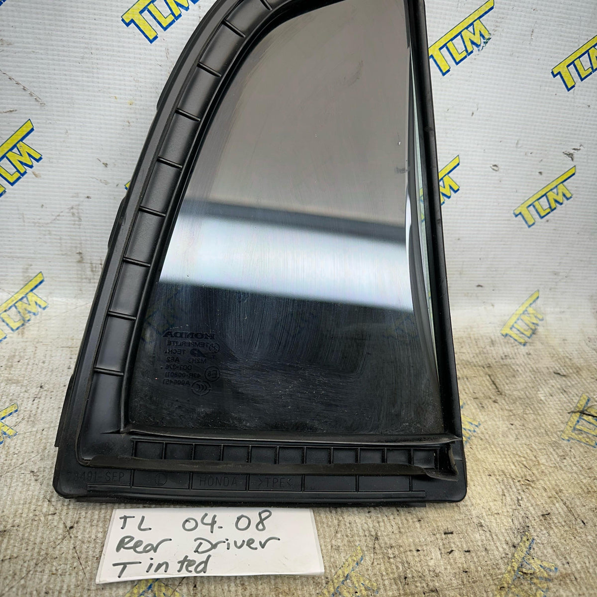 Acura TL Door Window Glass Quarter REAR DRIVER LEFT *TINTED* 04 05 06 07 08 OEM