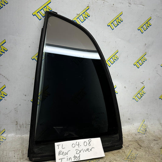 Acura TL Door Window Glass Quarter REAR DRIVER LEFT *TINTED* 04 05 06 07 08 OEM
