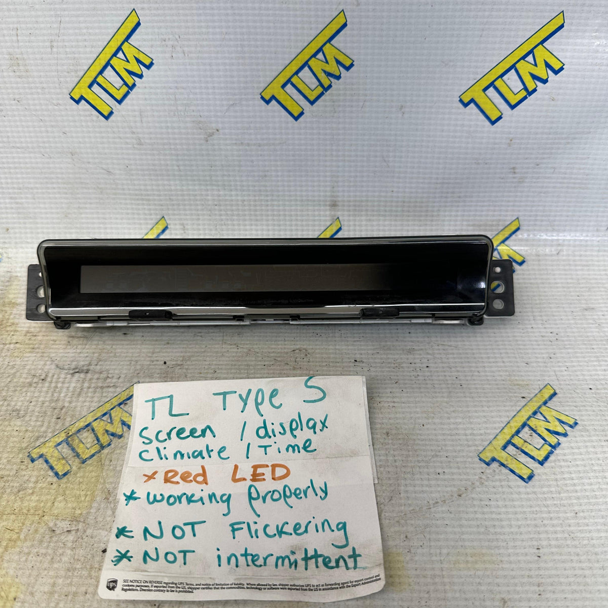 Acura TL TYPE S Navigation Clock Screen 39710-A610 Center Dash 07 08 Nav OEM