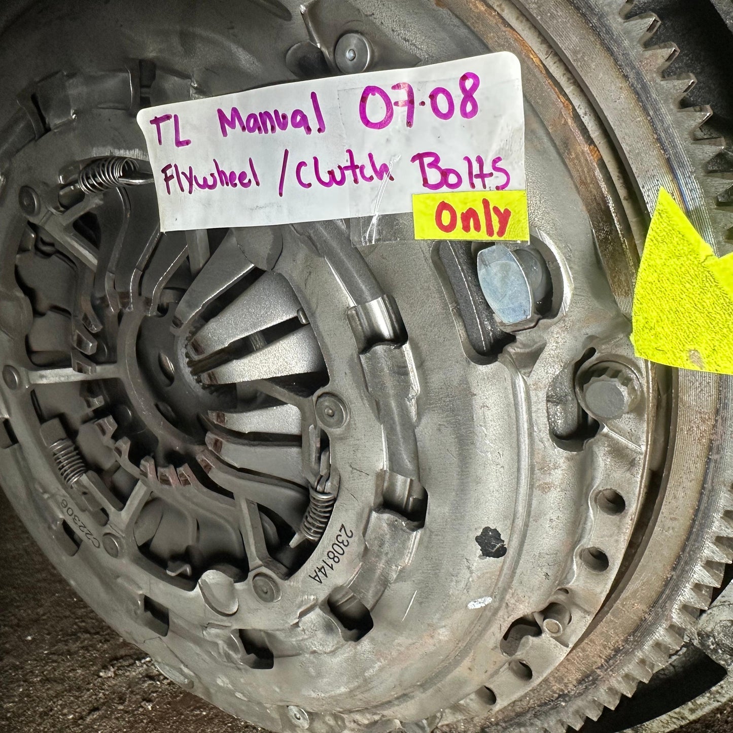 Acura TL TYPE S *manual* Flywheel Clutch Bolts 2007 2008 07 08 OEM