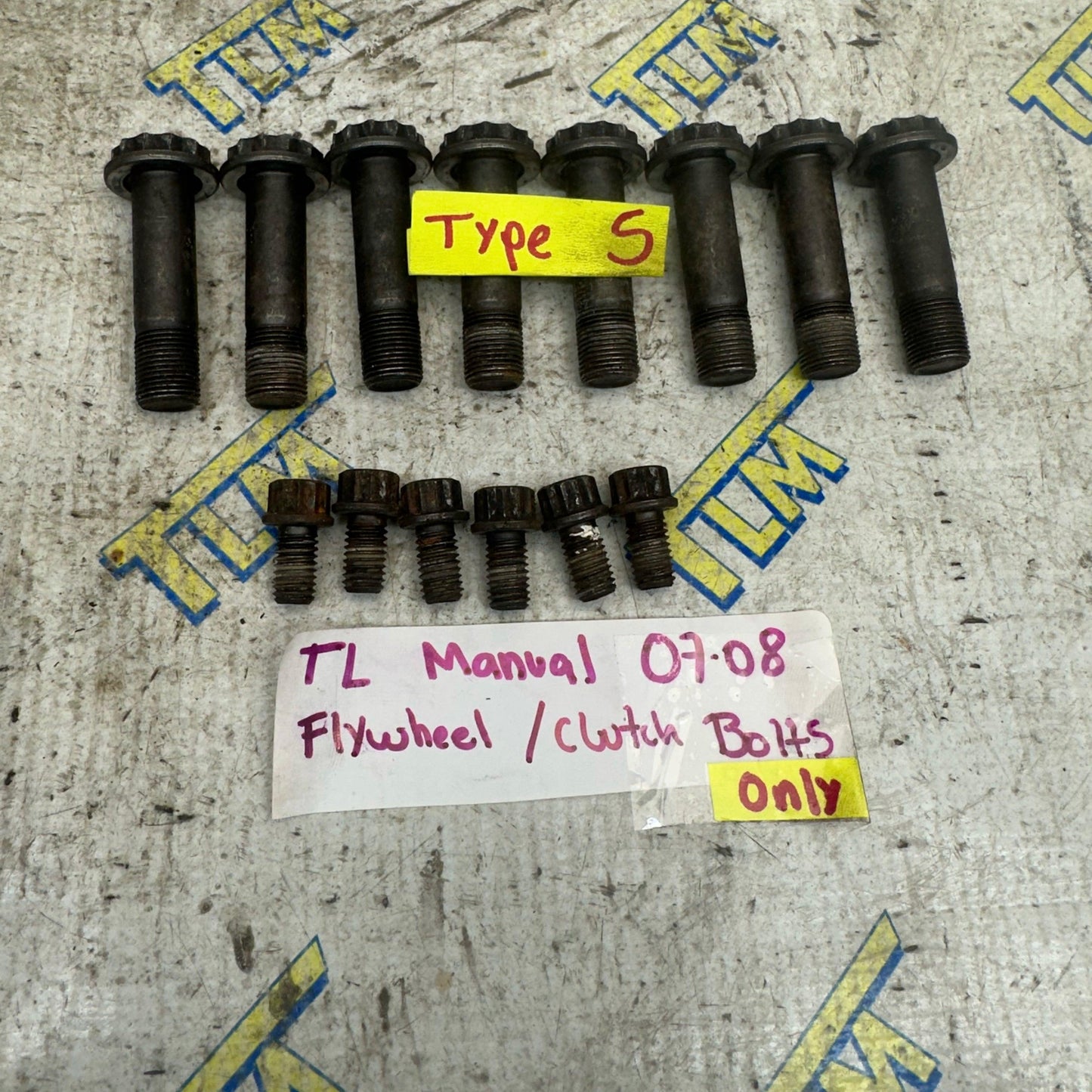 Acura TL TYPE S *manual* Flywheel Clutch Bolts 2007 2008 07 08 OEM