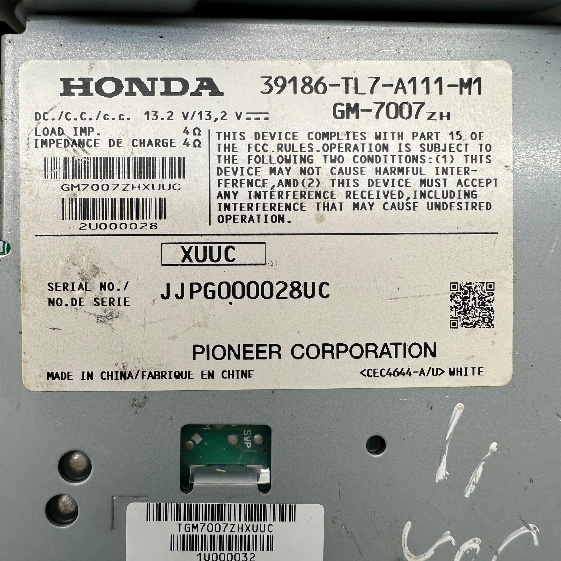 Acura TSX Amp Amplifier Stereo 39186-TL7-A111-M1 Sound 2011 11 wagon OEM