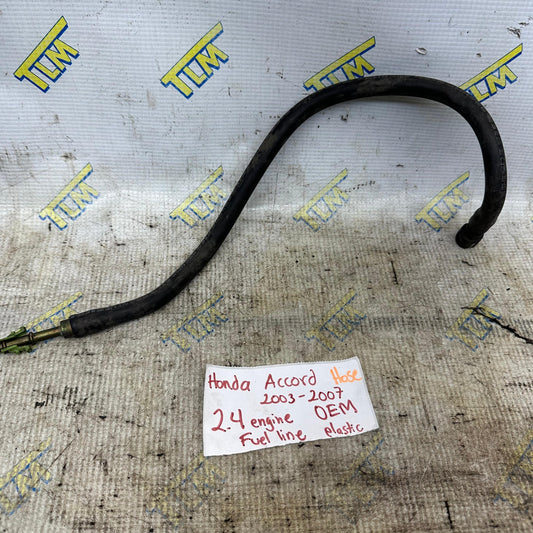 03-07 Honda Accord Fuel Feed Hose Line Firewall Tube GAS Automatic 04 05 06 OEM