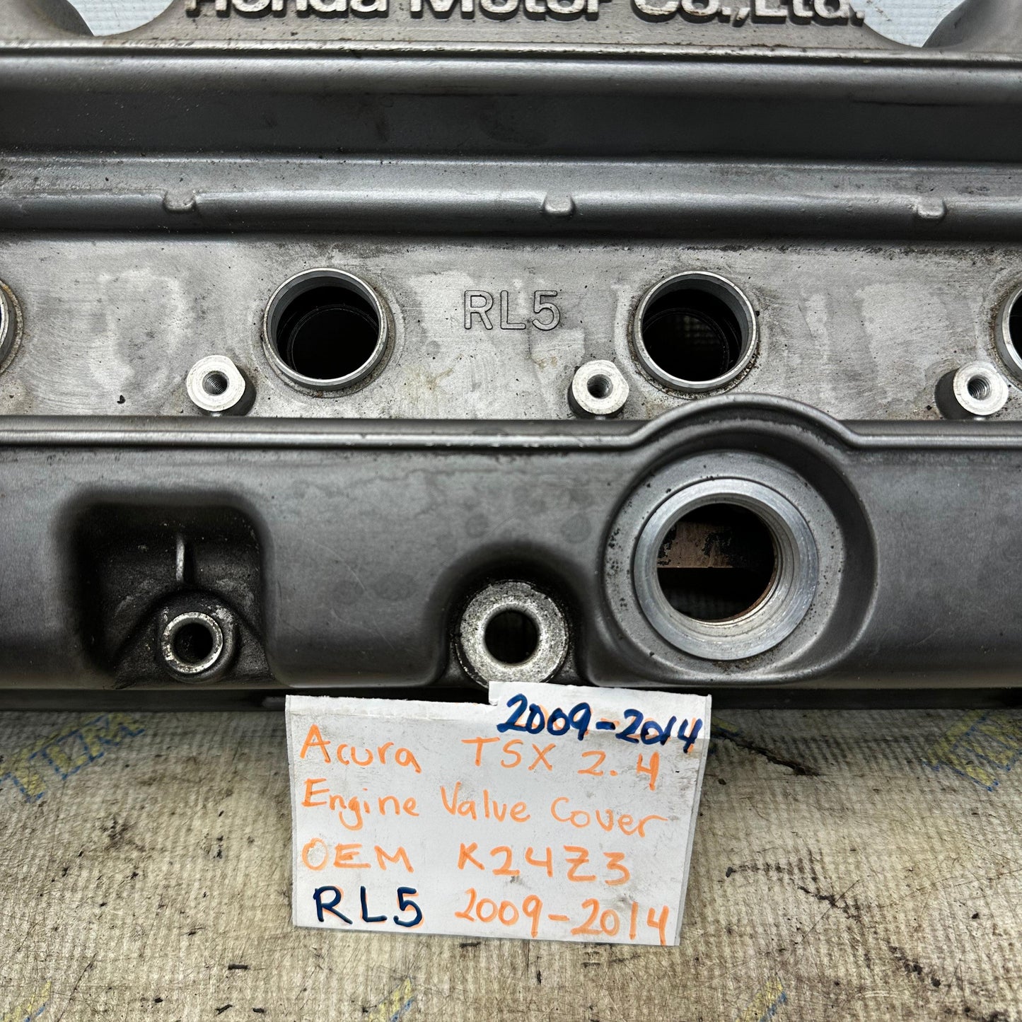 09-14 Acura TSX 2.4 Engine Valve Cover K24Z3 RL5 2010 2011 2012 2013 OEM