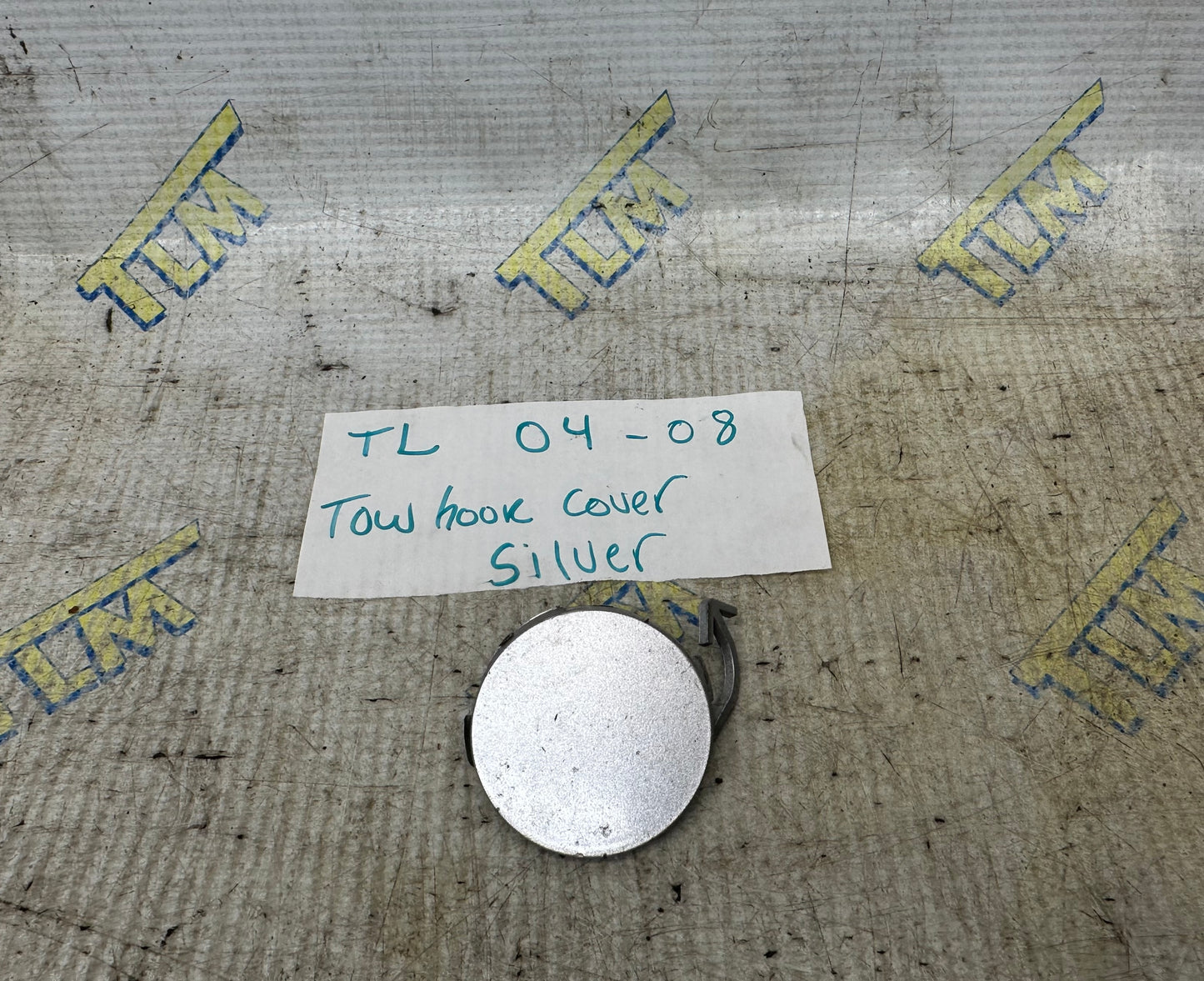 04-08 Acura TL Front Bumper Tow Hook Cover Cap SILVER 04 2005 2006 2007 2008 OEM