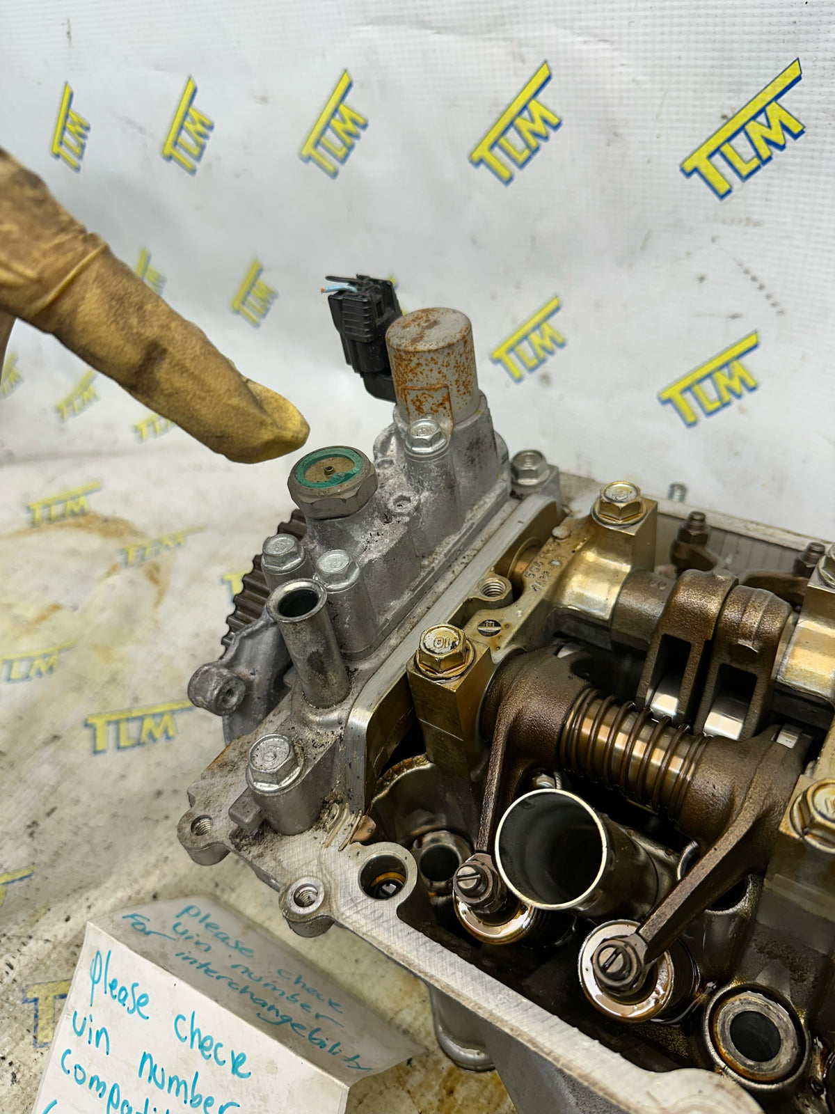 2017 Acura TLX FRONT Cylinder Head 3.5 Engine 116k Miles Good Cam *1 broken solenoid* OEM
