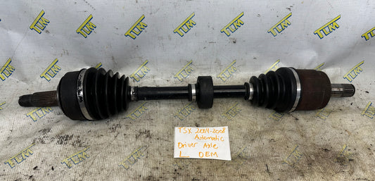 04-08 Acura TSX Front Axle *automatic* DRIVER LEFT Shaft 05 06 07 OEM
