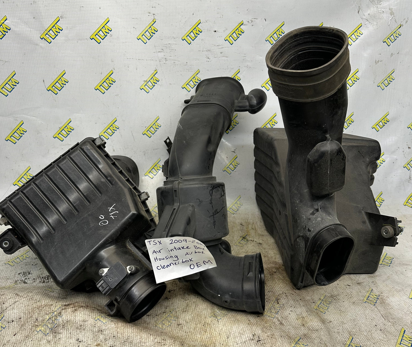 09-14 Acura TSX Engine Air Intake Cleaner Filter Box Housing Hoses 2010 2011 2012 2013 OEM