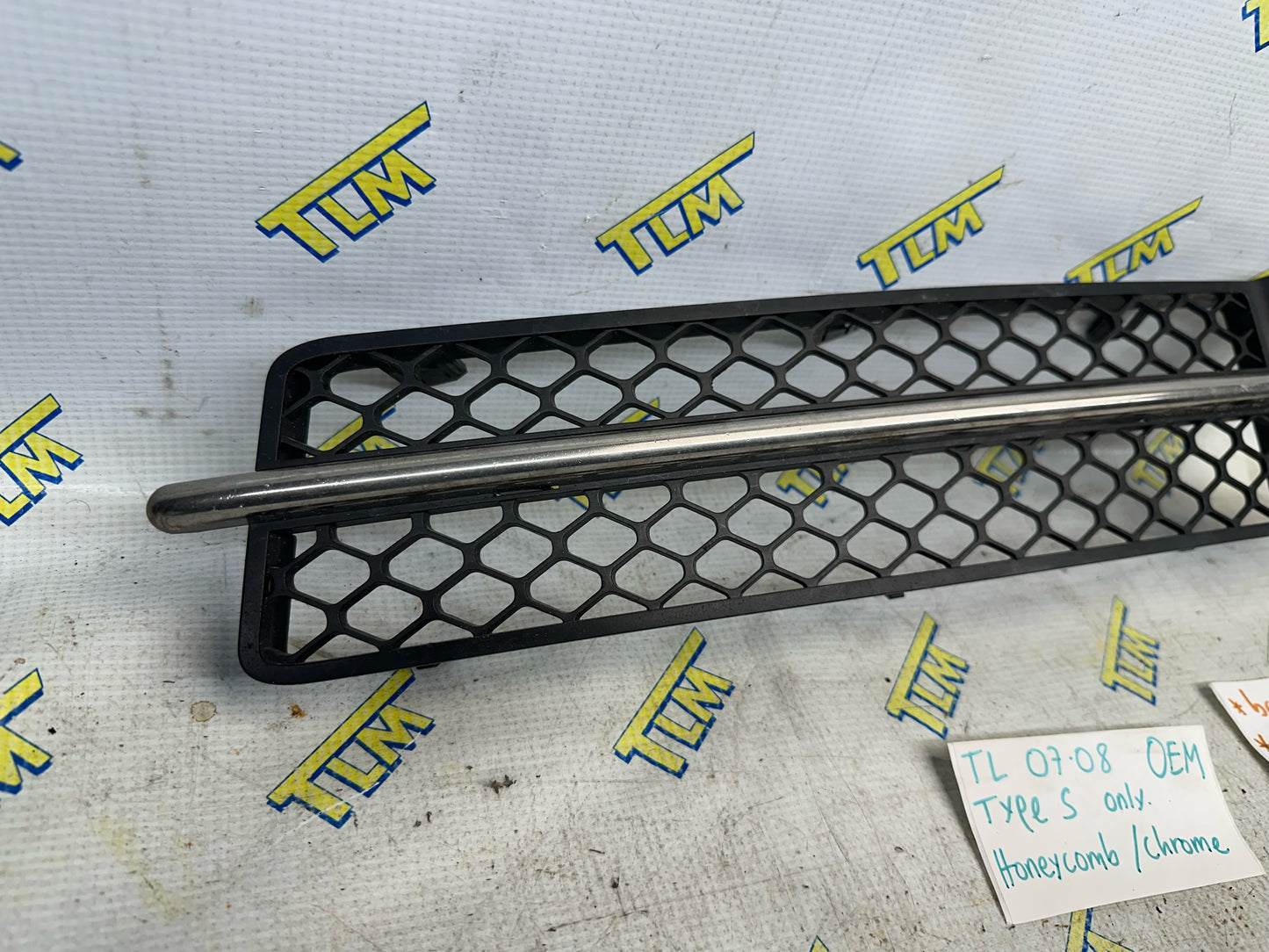 07 08 Acura TL *TYPE S* Front Fog Grille Trim *broken tabs* Cover LEFT DRIVER OEM