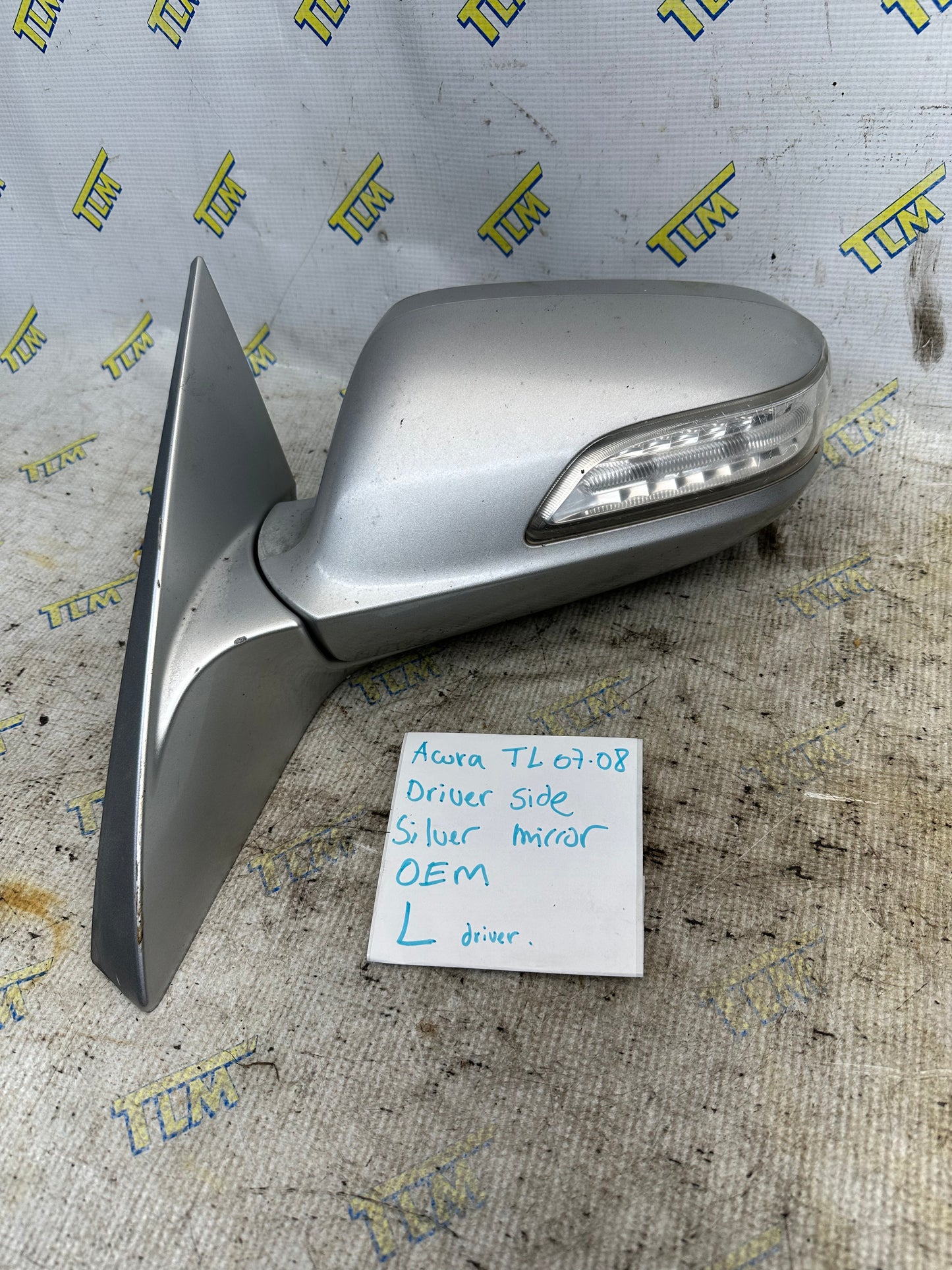 07 08 Acura TL TYPE S Door Rearview Mirror *silver* Driver Left Base OEM