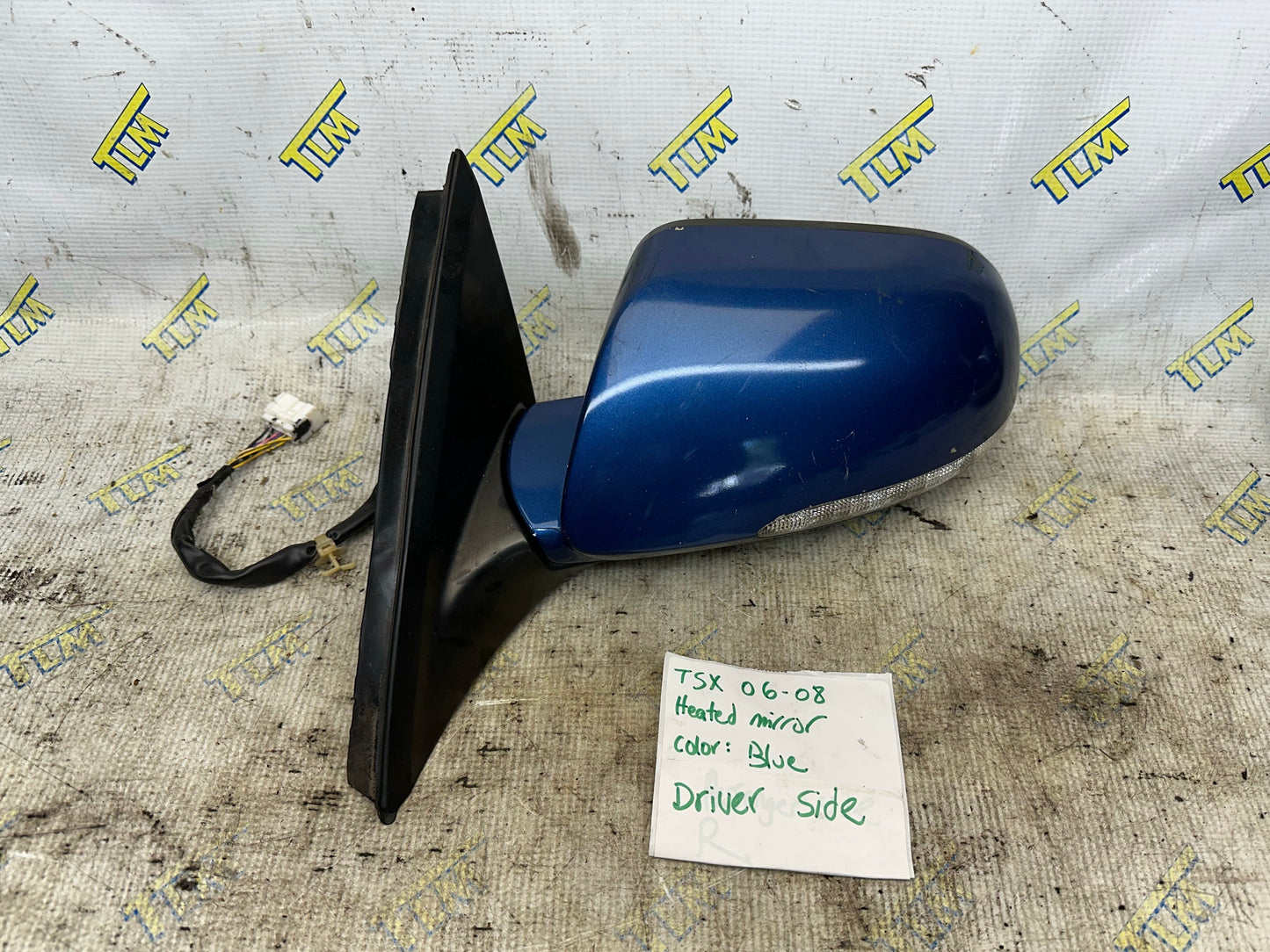 06 07 08 Acura TSX Door Rearview Mirror *blue* Driver Left Heated Light OEM