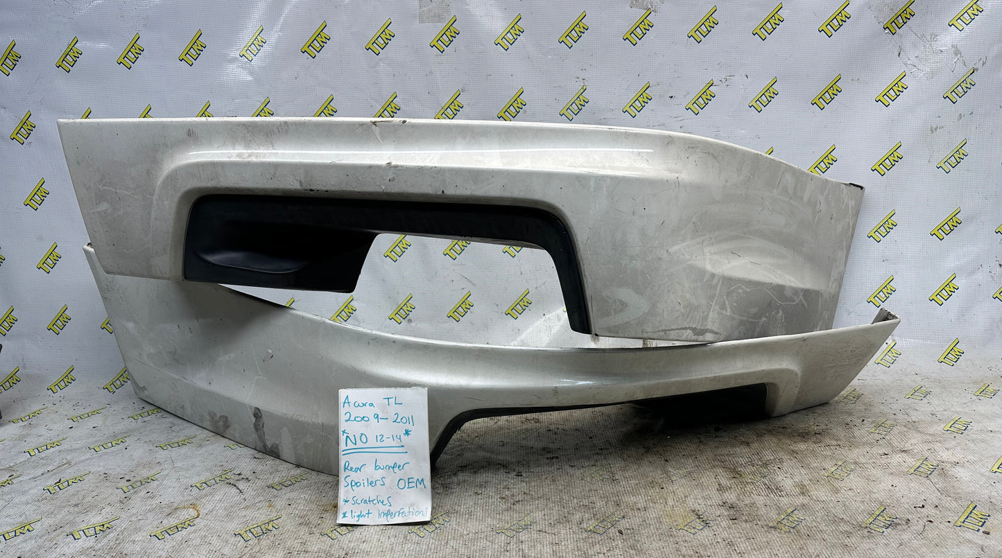 09-11 Acura TL Rear Bumper Spoilers DRIVER & PASSENGER 2009 2010 2011 LH RH OEM