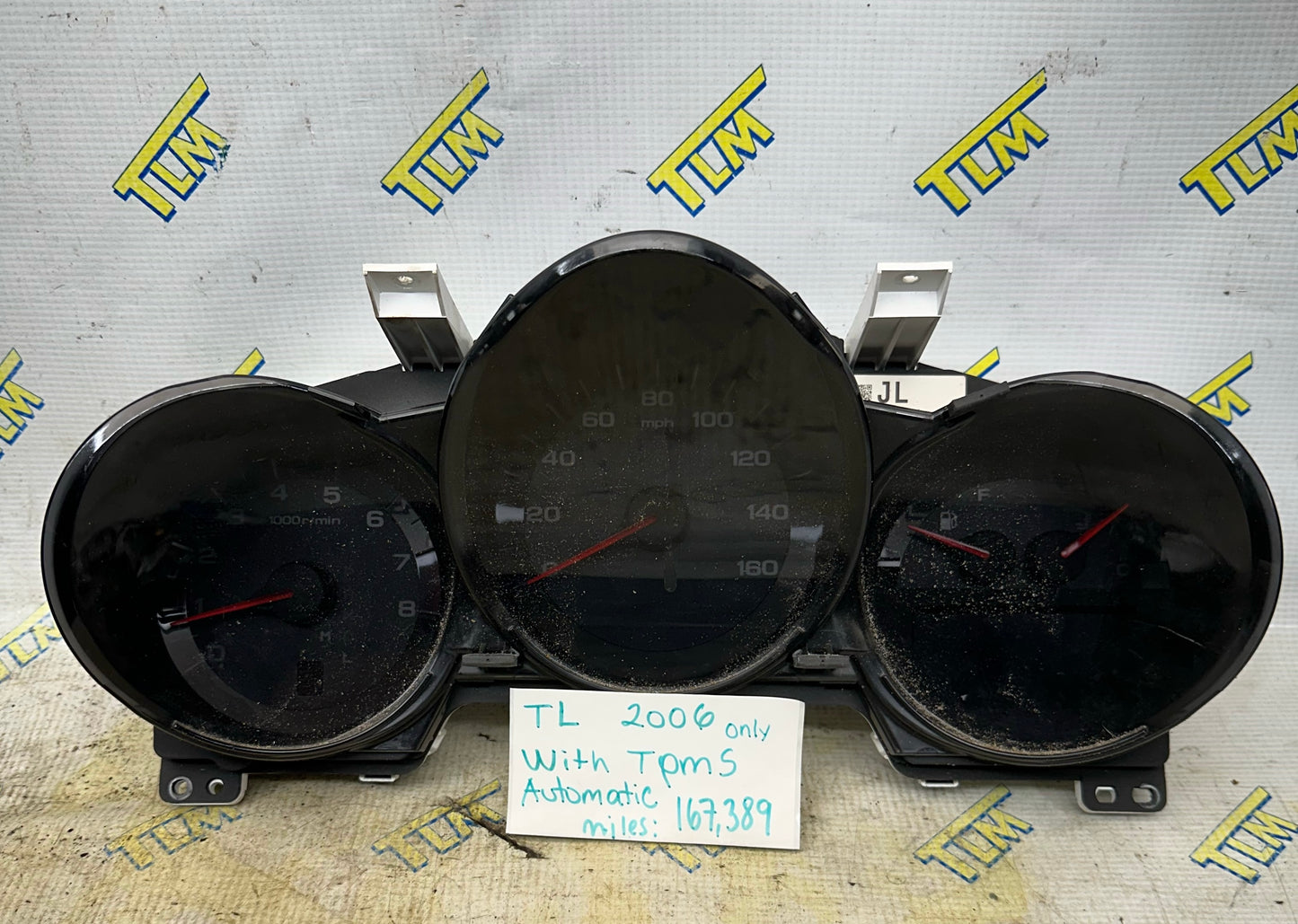 06 Acura TL Speedometer Odometer Cluster 167k miles  2006 AUTOMATIC w TPMS OEM