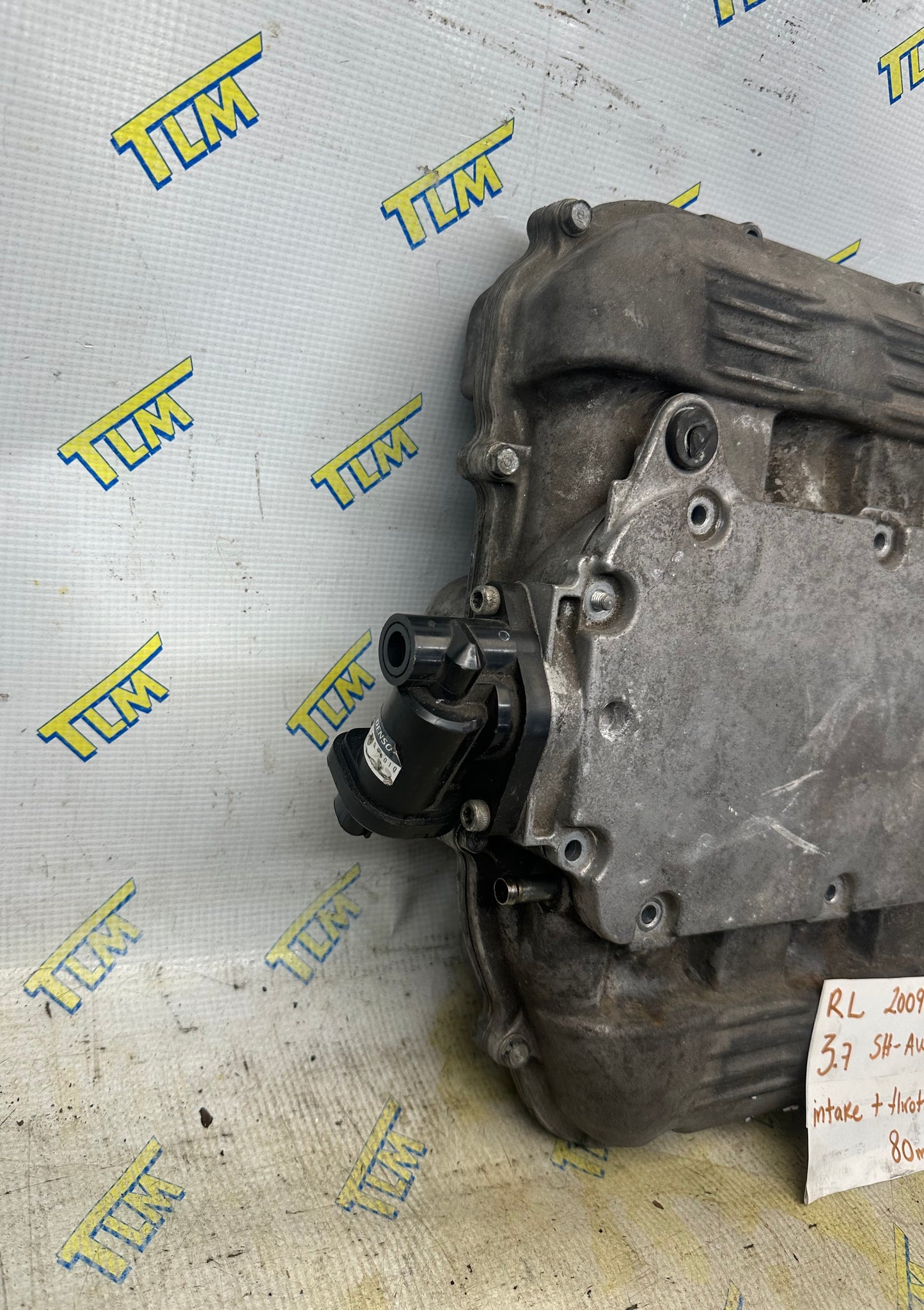 09-12 Acura RL Intake Manifold 3.7 SH-AWD Engine 80mm Cover Plate 2010 2011 2012 OEM