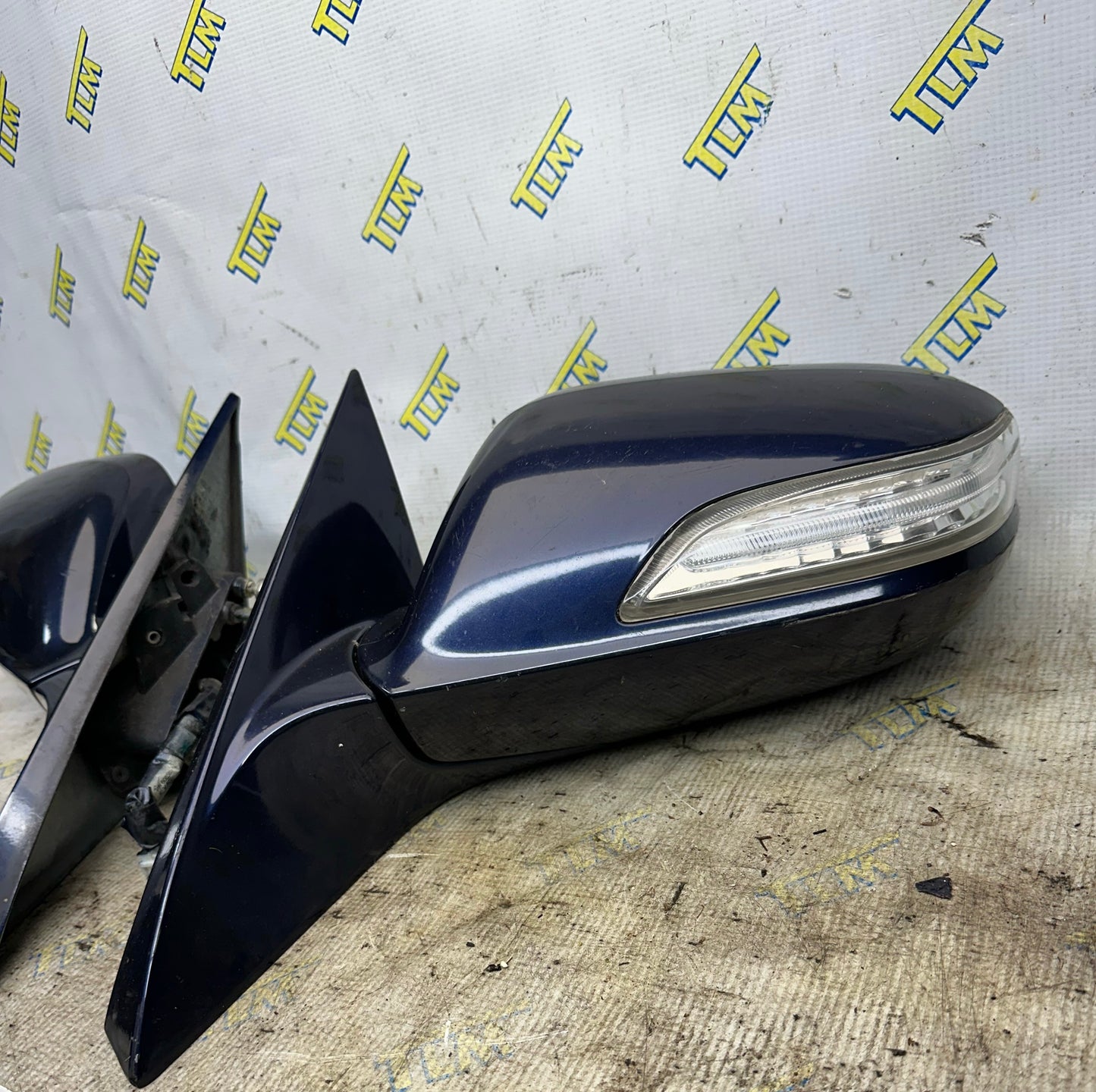 07 08 Acura TL TYPE S Door Rearview Mirror Set *blue* Driver Passenger Base OEM