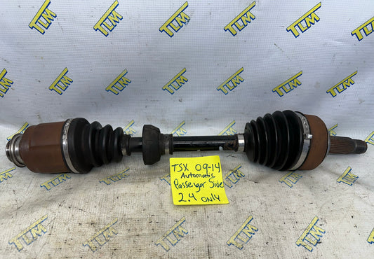 09-14 Acura TSX Front Axle automatic PASSENGER RIGHT 2.4 Shaft 2010 2011 2012 2013 OEM