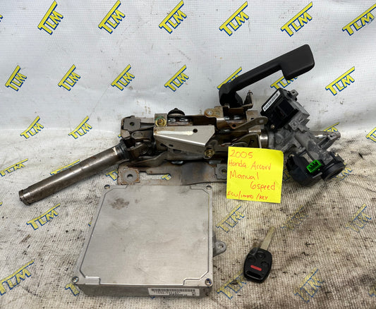 2005 Honda Accord 05 *MANUAL* ECU Immobilizer Key 6 Speed Computer RAD-A04 OEM