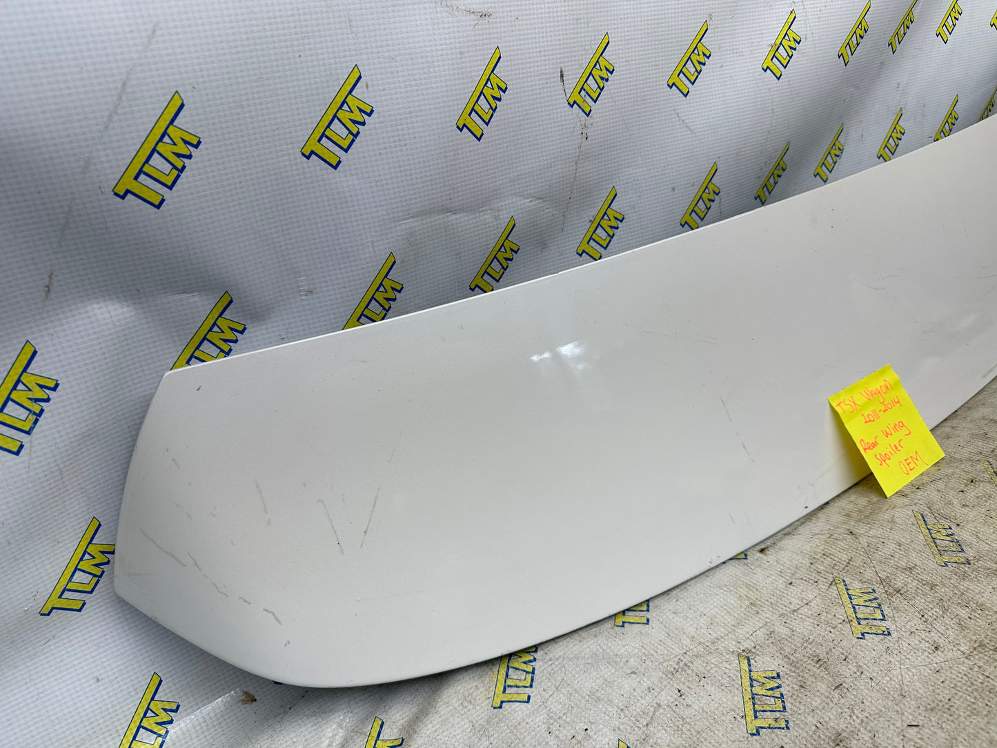 2011-2014 Acura TSX Rear Wing Trunk Spoiler Lip *WAGON* white 2012 2013 OEM