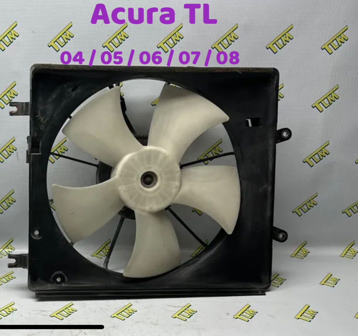 04-08 Acura TL Radiator Fan Cooling Fan LEFT DRIVER 2004 2005 2006 2007 2008 OEM