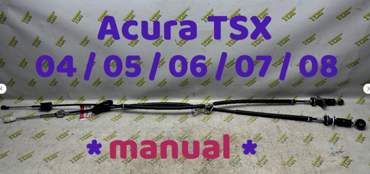 04-08 Acura TSX Transmission Shifter Cables MANUAL 2004 05 06 07 2008 OEM