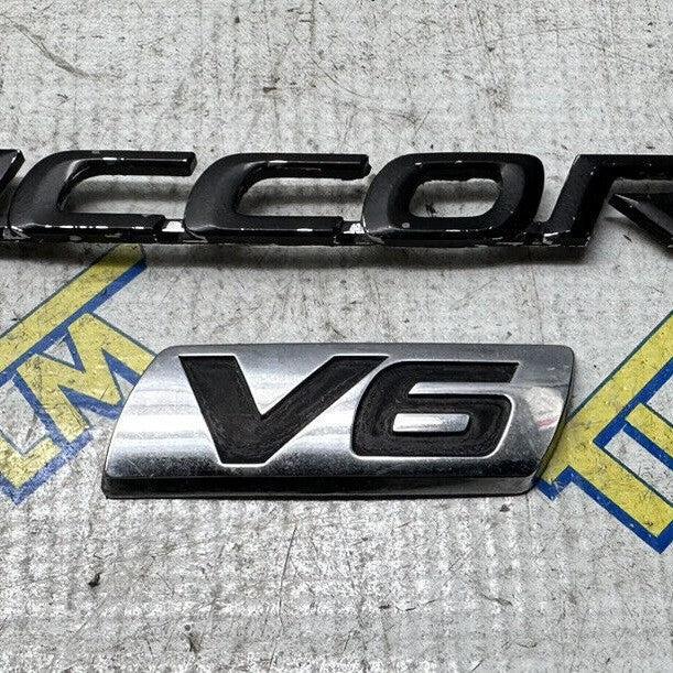 03-07 Honda Accord V6 Trunk Logo Badge Chrome Emblem 04 05 06 2007 sedan OEM