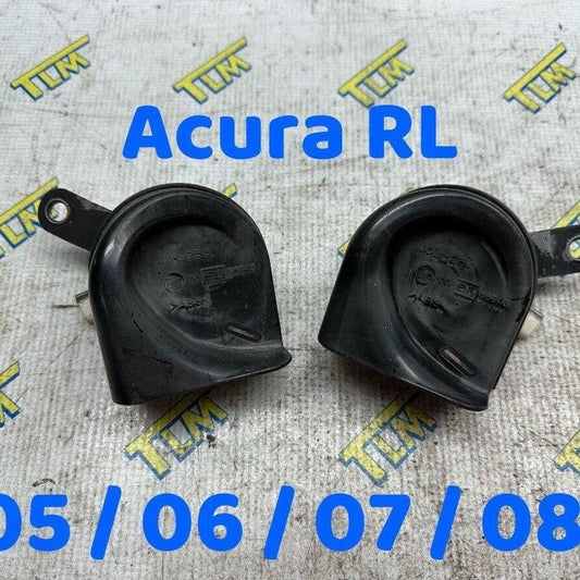 05-08 Acura RL Horn Honk High & Low Sound Pair Set 2005 2006 2007 2008 OEM