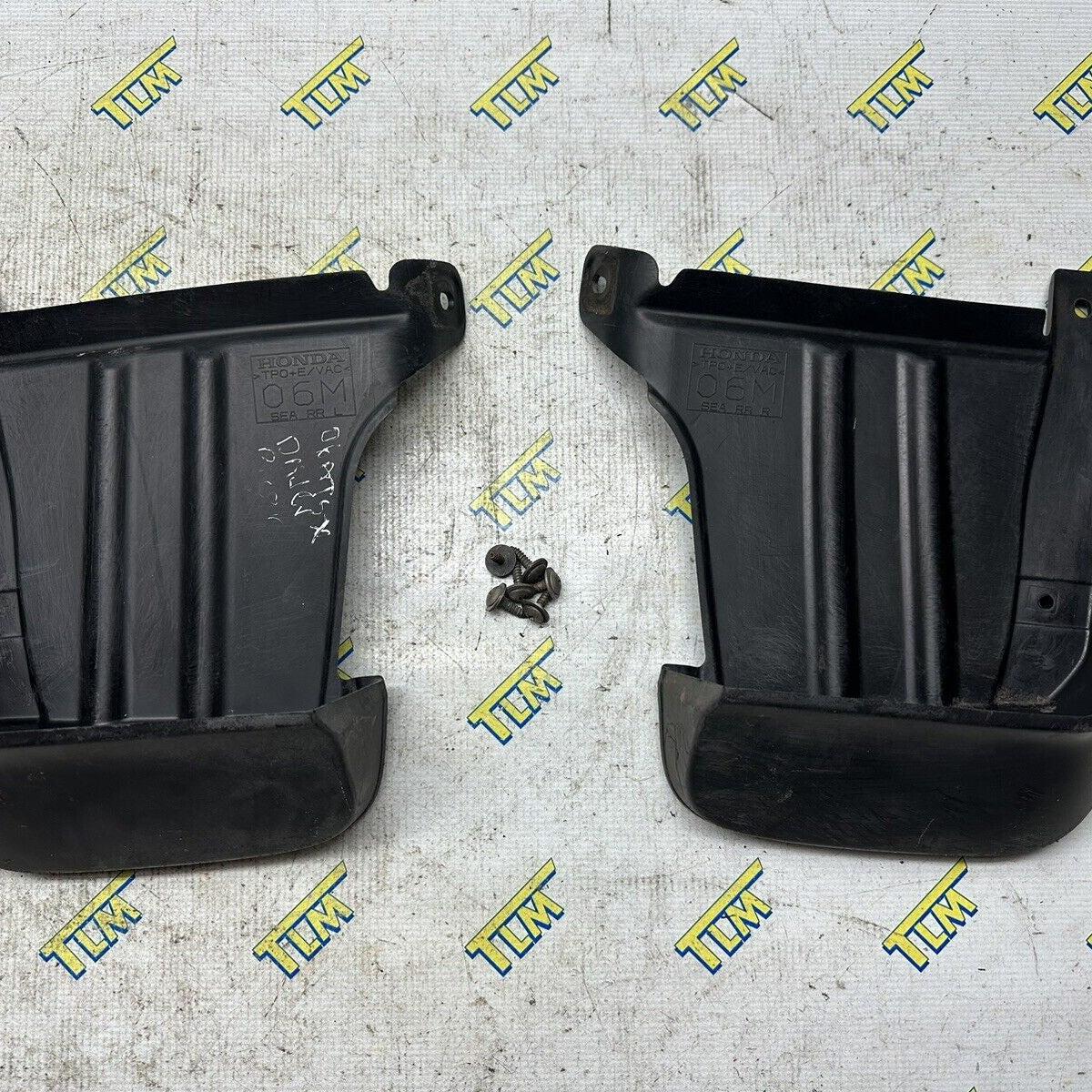 06-08 Acura TSX REAR Mud Flaps Set LEFT & RIGHT 2006 2007 2008 Splash Guard OEM
