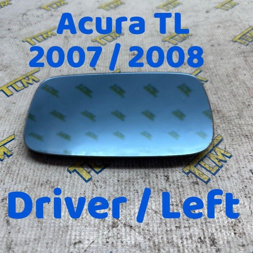 07 08 Acura TL Door Rearview Mirror Glass Blue DRIVER LEFT 2007 2008 OEM