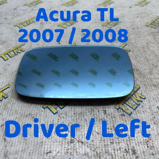 07 08 Acura TL Door Rearview Mirror Glass Blue DRIVER LEFT 2007 2008 OEM