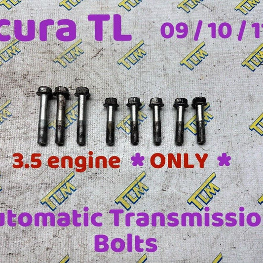 09-11 Acura TL Automatic Transmission 3.5 ONLY Bolts 2009 2010 2011 10 OEM