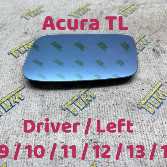 09-14 Acura TL Door Rearview Mirror Glass Blue DRIVER LEFT 09 10 11 12 13 14 OEM