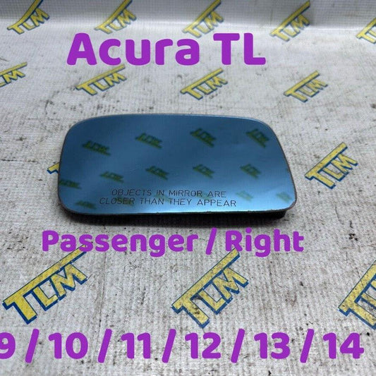 09-14 Acura TL Door Rearview Mirror Glass Passenger Right 09 10 11 12 13 14 OEM