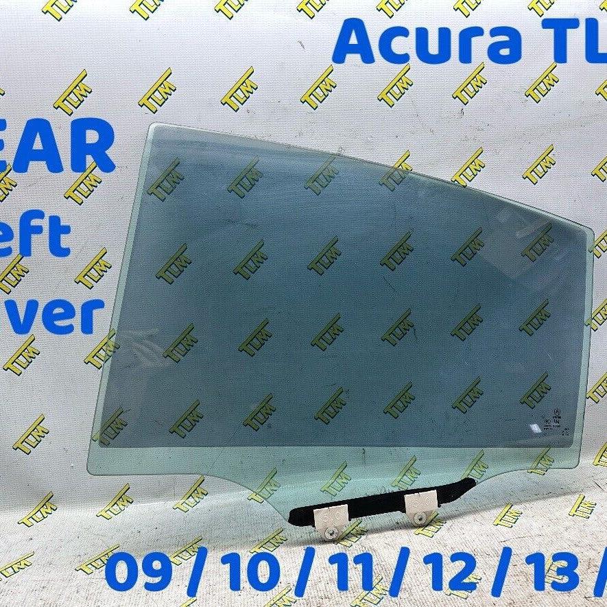 09-14 Acura TL Door Window Glass REAR DRIVER LEFT 2010 2011 2012 2013 2014 OEM