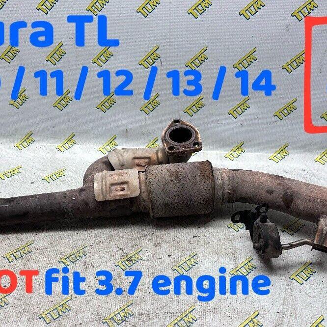 09-14 Acura TL Exhaust Down J Pipe Y Flex Pipe 3.5 2009 2010 11 2012 13 2014 OEM