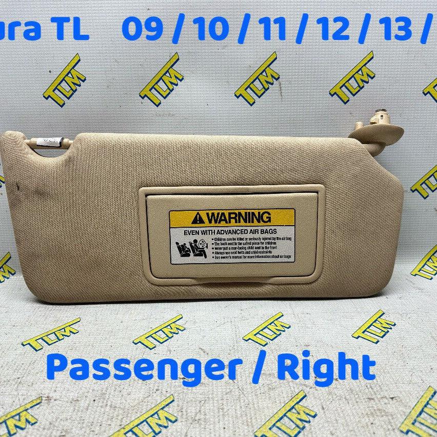 09-14 Acura TL Sun Visor PASSENGER RIGHT Mirror 2009 10 2011 2012 2013 2014 OEM