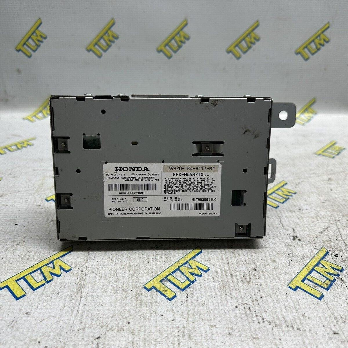 09 Acura TL XM Satellite Radio Receiver Pioneer 39820-TK4 Control 2009 OEM