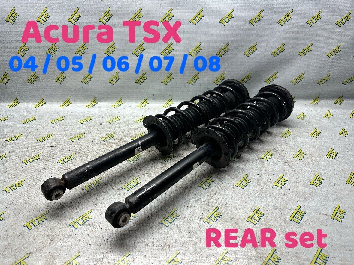 04-08 Acura TSX REAR Shock Strut Suspension Coils LEFT & RIGHT 2004 05 06 07 OEM