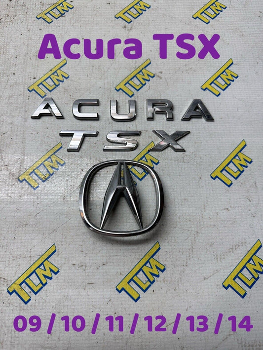 09-14 Acura TSX Trunk Logo Badge Emblem 2009 2010 2011 2012 2013 2014 10 11 OEM