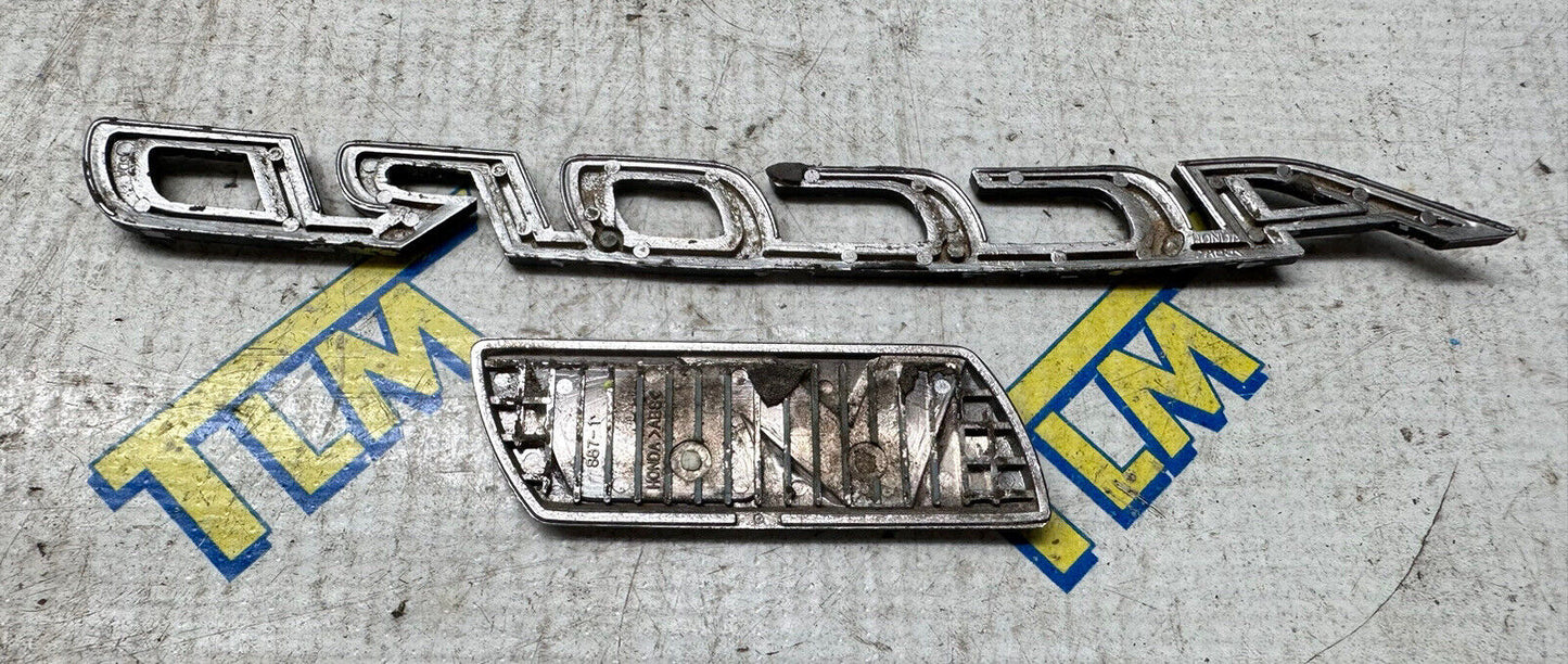 03-07 Honda Accord V6 Trunk Logo Badge Chrome Emblem 04 05 06 2007 sedan OEM