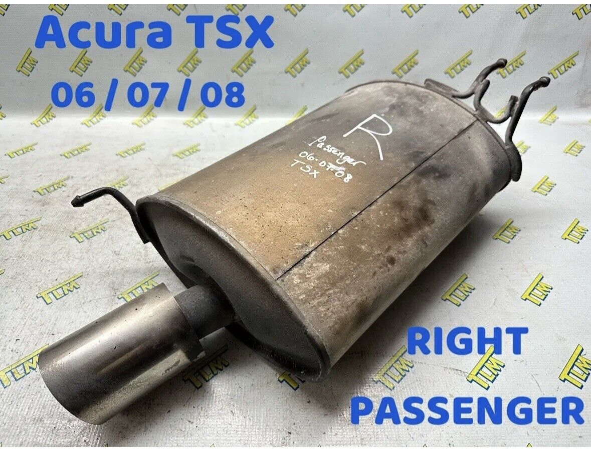 06-08 Acura TSX Exhaust Muffler DRIVER & PASSENGER LH RH 2006 2007 2008 OEM