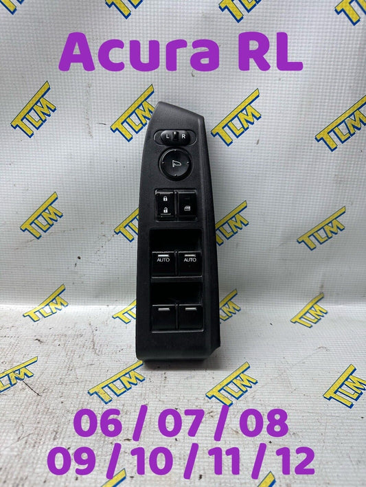 06-12 Acura RL Front Driver Master Window Switch Control 06 07 08 09 10 11 OEM