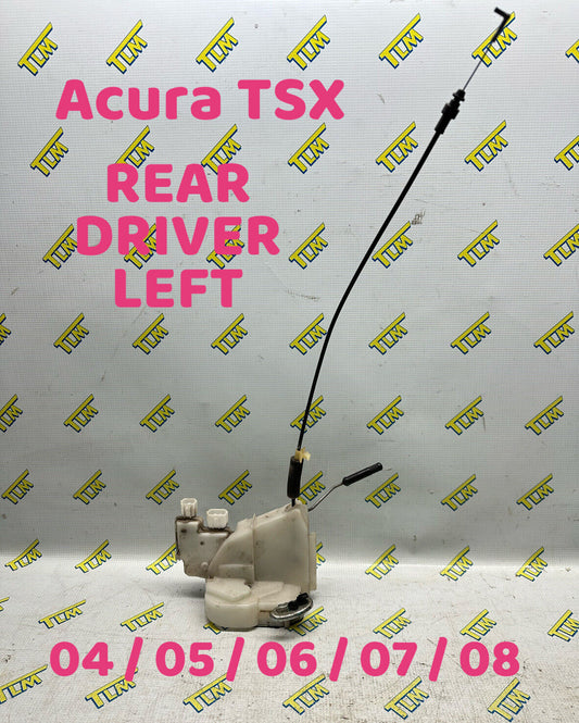 04-08 Acura TSX Door Lock Latch Actuator REAR DRIVER LEFT 04 2005 06 07 08 OEM